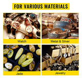 VEVOR Bench Buffer Polisher, 8 inch Buffing Machine 370W Motor with 3600 RPM, Heavy Duty Benchtop Lathe Polishing Machine for Jewelry, Wood, Silver, VEVOR