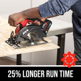 SKIL 20V 6-1/2 Inch Cordless Circular Saw Includes 2.0Ah PWR CORE 20 Lithium Battery and Charger - CR540602 Skil