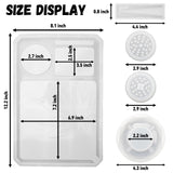 5 PCS Rolling Tray Mold for Resin Grinder Mold for Grind and Storage Large DIY Silicone Molds Kit for Epoxy Resin Casting Darunfa