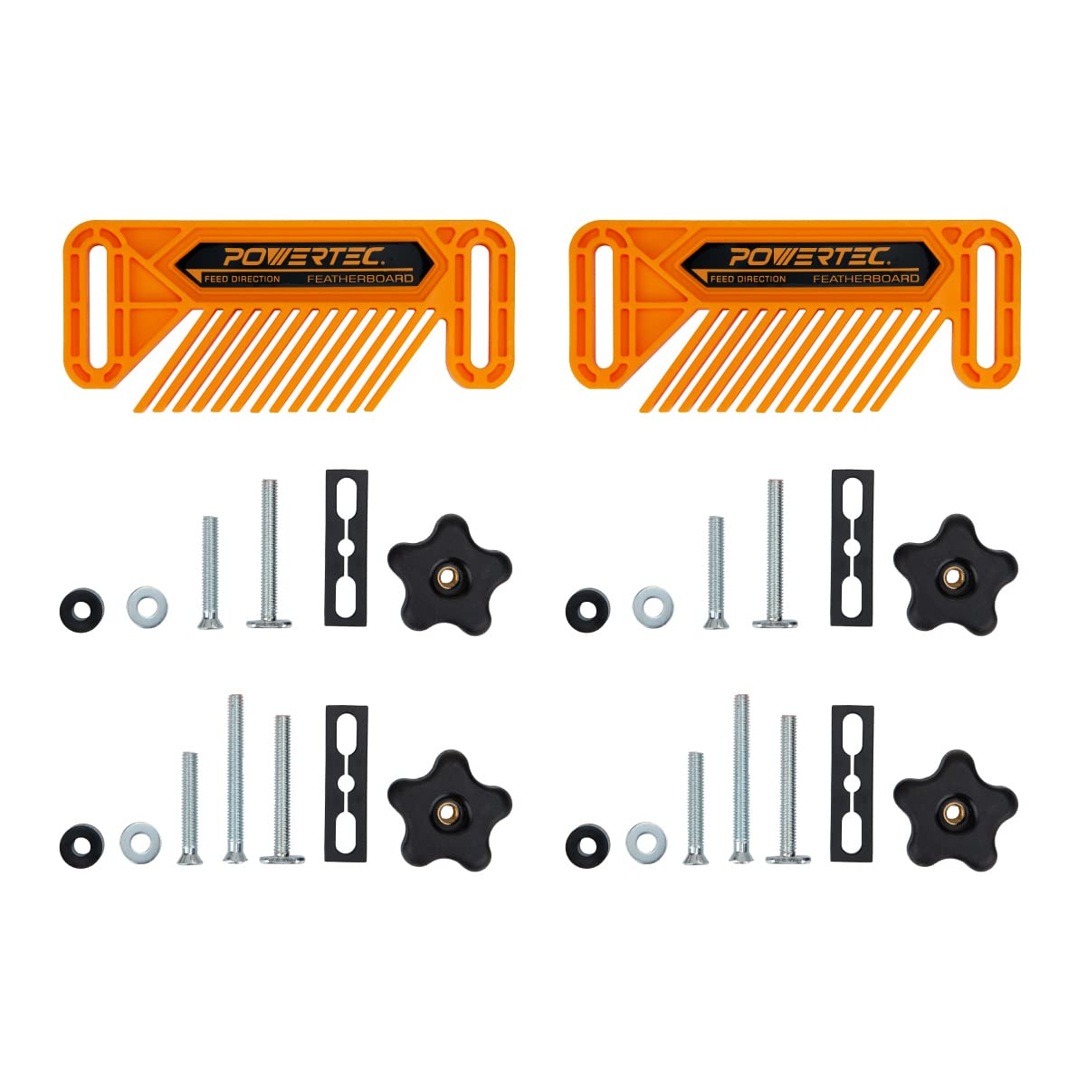 POWERTEC 71553 Router Fence/Router Table Featherboard – 2 Pack