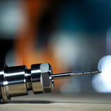 SpeTool Extra Long CNC Spiral Router Bits with Up Cut 1/8 inch Cutting Diameter, 1/4 inch Shank 3 inch Extra Long HRC55 Solid Carbide End Mill for SpeTool