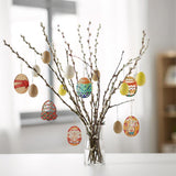 72 Pcs Wooden Egg Cutouts Blank Wooden Easter Ornaments Hanging Wood Pieces Unfinished Wood for Crafting Painting DIY Projects BFLCTTBD