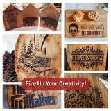 Torch Paste - The Original Wood Burning Paste | Made in USA | Heat Activated Non-Toxic Paste for Crafting & Stencil Wood Burning | Accurately & Torch Paste