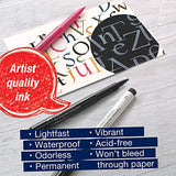 Faber-Castell Calligraphy Pitt Artist Pen Set - 6 Multi Colored Calligraphy Pens Faber-Castell
