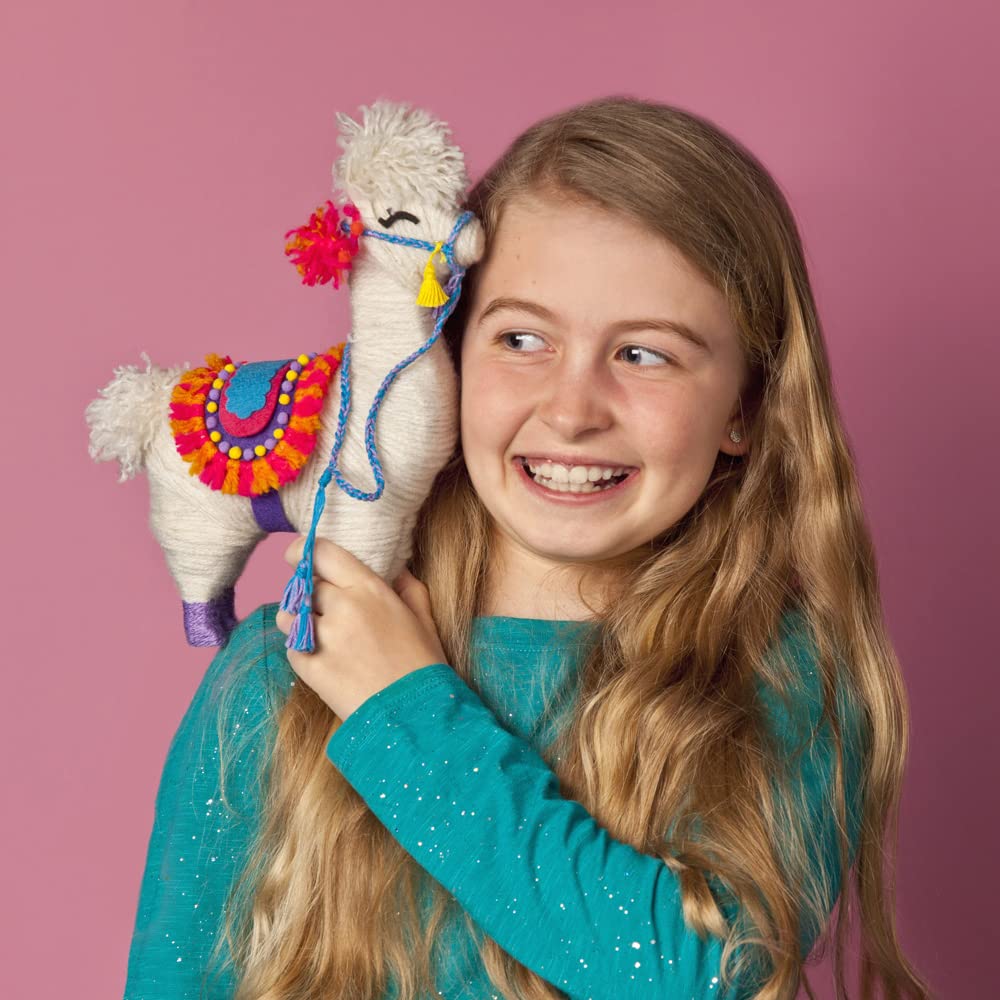 Craft-tastic – Yarn Llama Kit – Craft Kit Makes 1 Yarn-Wrapped Llama Craft-tastic
