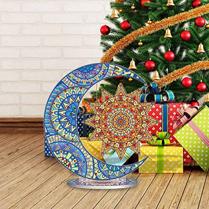 Ylkgogo Diamond Painting Kits for Adults Kids, 5D DIY Mosaic Diamond Art Crystal Paint by Numbers, Home Office Table Decorations Handmade Gift (Sun) - WoodArtSupply