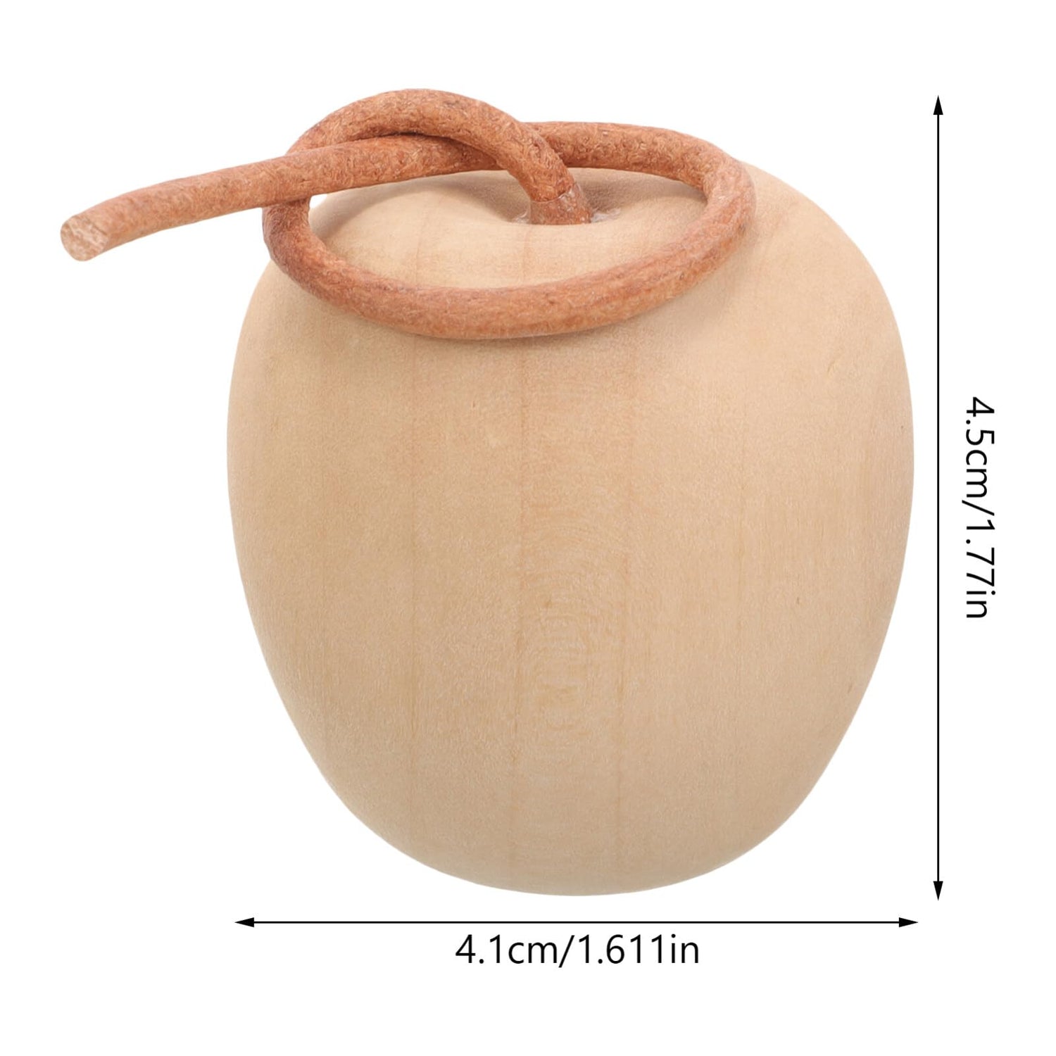 ABOOFAN Unfinished Wooden Apples 5pcs Wooden Crafts DIY Unpainted Fruit Shape Art Crafts for Color Painting Wooden Mini Wooden Peg Dolls ABOOFAN