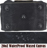 30-Pockets Canvas tool bag, 14-Inch Heavy Duty tool bag, Waxed Canvas tool bags heavy duty, Tool duffel, Lineman tool bag, Electrician tool bag, Tool WELKINLAND