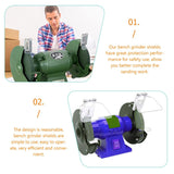 Bench Grinder Eye Shield, 6pcs Bench Grinder Guards Bench Grinders Kit Guard Eye Grinder Shield Bench Safety Replacement Included Screws Angle TEHAUX