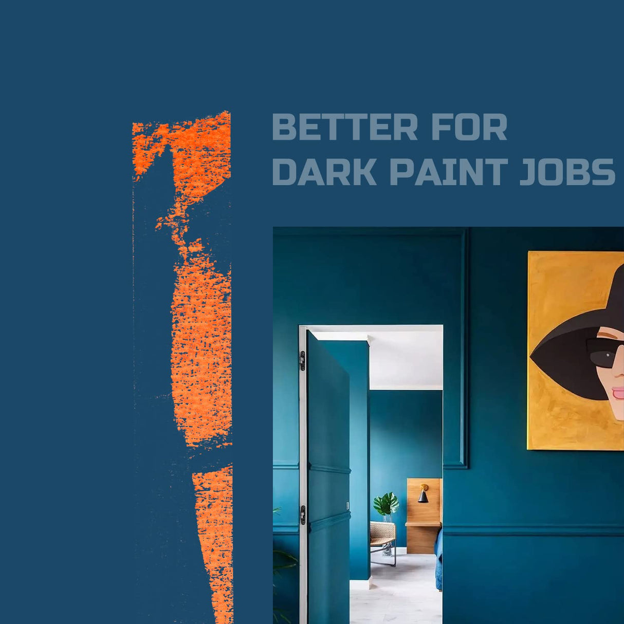 Lichamp 2 Pack Orange Painters Tape 1 inch, Orange Masking Tape 1 inch x 55 Yards x 2 Rolls (110 Total Yards) Lichamp