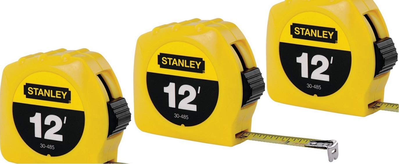 Stanley Hand Tools 30-485 1/2" X 12' Tape Rule (3-Pack)