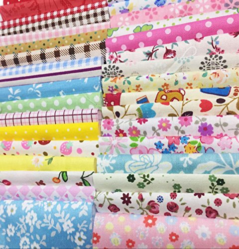 levylisa 200 PCS 4'' x 4''100% Precut Cotton Fabric Bundles, DIY Sewing Quarters Bundle, Cotton Quarter Fabric Bundle, Precut Fabric, Quilting Fabric levylisa