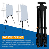 RRFTOK Artist Easel Stand, Adjustable Easel for Painting Canvases Height from 17 to 66 Inch,Carry Bag for Table-Top/Floor Drawing and Didplaying RRFTOK