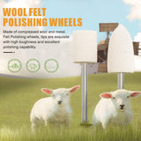 FOTYBEI 80PCS Polishing Buffing Wheel for Dremel Polishing Kit, Wool Felt Polishing Wheel for Dremel Rotary Tool Accessories, with 1/8" Shank for FOTYBEI