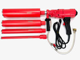CORE DRILL PACKAGE DEAL 4Z1 2-SPEED CONCRETE CORING DRILL by BLUEROCK TOOLS COMES WITH 1", 2", 3", & 4" BITS BLUEROCK