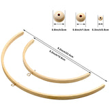 Tatuo Nursery Mobile Crib Bed Bell Ceiling Wooden Wind Chime Hanging DIY Wooden Frame Ornaments Handmade Kit for Infant Toys Nursing Accessories Tatuo