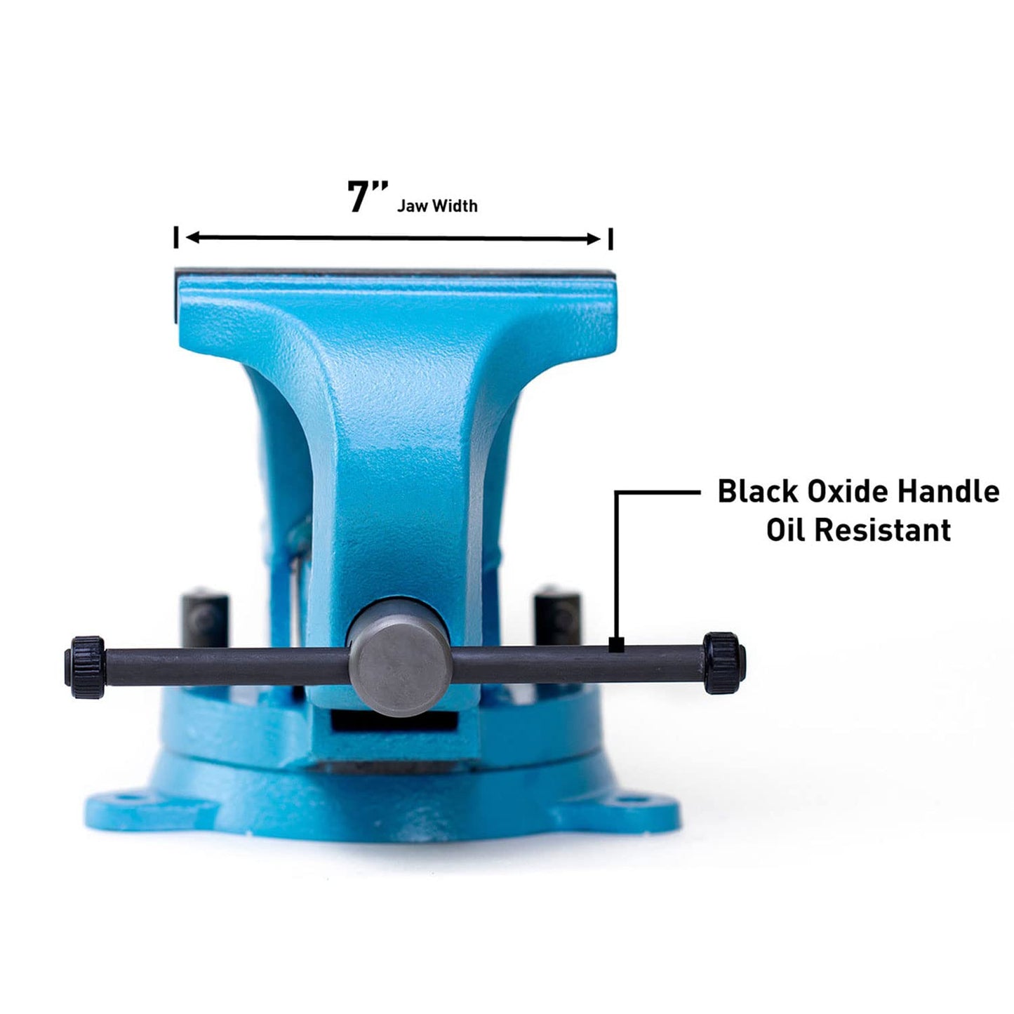 Capri Tools 10517 Ultimate Grip Forged Steel Bench Vise, 7" - WoodArtSupply