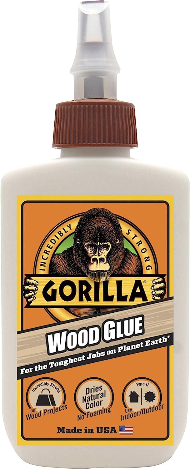 4 oz Gorilla Glue Wood Glue Adhesive High Strength 24 hr Cure STRONG New 6202003 Gorilla