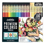 ArtSkills Artist Colored Pencils Set, Colored Pencils for Adult Coloring Books, Drawing, Sketching, 100-Count ArtSkills