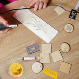 FUMILE 4.23 OZ Wood Burning Paste, Wood Burning Paste for Wood, Canvas, Denim Fabric, Leather & More, Stable Heat Activated Paste. FUMILE