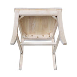 IC International Concepts International Concepts Amanda, Set of 2 Chair, Unfinished IC International Concepts