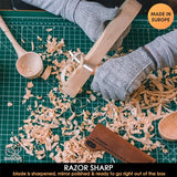 BeaverCraft Sloyd Knife C4s 3.14" Wood Carving Sloyd Knife with Leather Sheath for Whittling and Roughing for Beginners and Profi Durable High Carbon BeaverCraft