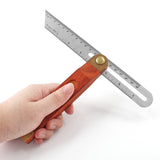 Bonsicoky 9 Inch T-Bevel Angle Finder Sliding Gauge, Adjustable Ruler Protractor with Hardwood Handle, Metric Marks Bonsicoky