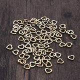 Amosfun 100pcs Hollow Out Lace Heart Wooden Pieces Cutouts Craft Embellishments Wood Ornament Manual Accessories for DIY Art (20mm) Amosfun