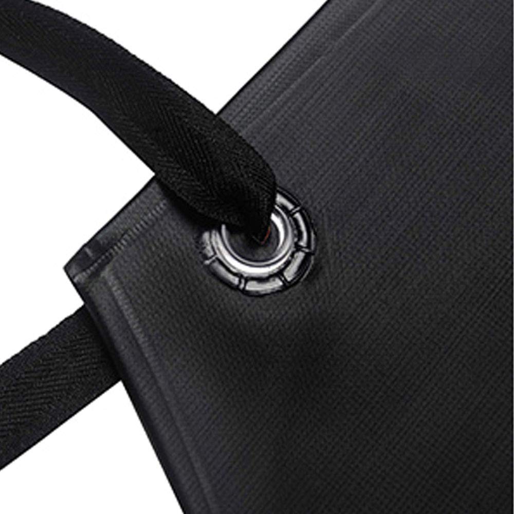 PUPOPIK Waterproof Rubber Vinyl Apron 40" -Stay Dry - Chemical Work Apron Durable with Adjustable Apron for Dishwashing (BLACK-1PACK) PUPOPIK