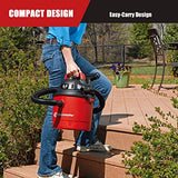 Vacmaster 2.5 Gallon Shop Vacuum Cleaner 2 Peak HP Power Suction Lightweight 3-in-1 Wet Dry Vacuum with Blower & Wall Mount Design for Cleaning Car, Vacmaster