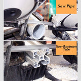 Anbull Portable Band Saw with Upgraded Removable Alloy Steel Base, 45°-90° Metal Cutting, 10A 1100W Motor, 5-inch Deep Cut, with .025-by-44-7/8-Inch Anbull