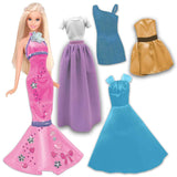 Barbie Be a Fashion Designer Doll Dress Up Kit, 5 Outfits Barbie