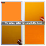 Enoin 1 Pack 12x16 Inches Orange Translucent Acrylic/Plexiglass Sheet 0.118'' 1/8 Thick, Plastic Sheet Colored Board Panel for Glass, DIY, Painting, Enoin