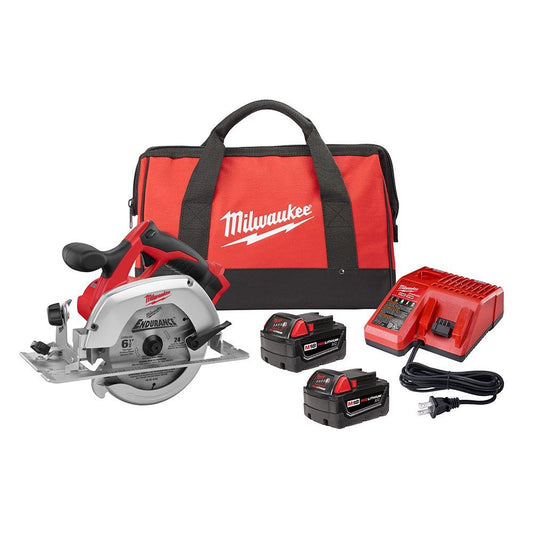 Milwaukee 2630-22 18-Volt 6-1/2-Inch Circular Saw Kit - WoodArtSupply