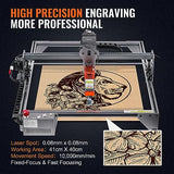 VEVOR, 5W Output Engraving Machine, 16.1" x 15.7" Large Working Area 10000mm/min Movement Speed, Compressed Spot with Eye Protection, Laser Cutter VEVOR