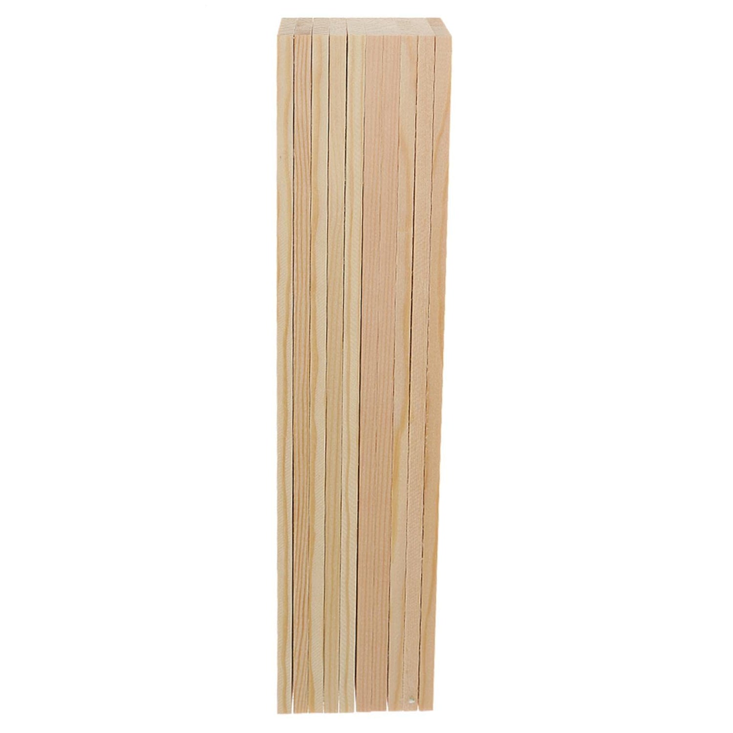 misppro 10 Pieces Blank Natural Pine Wood Rectangle Boards Panels Wooden Pieces for Art Crafts - 30cm misppro