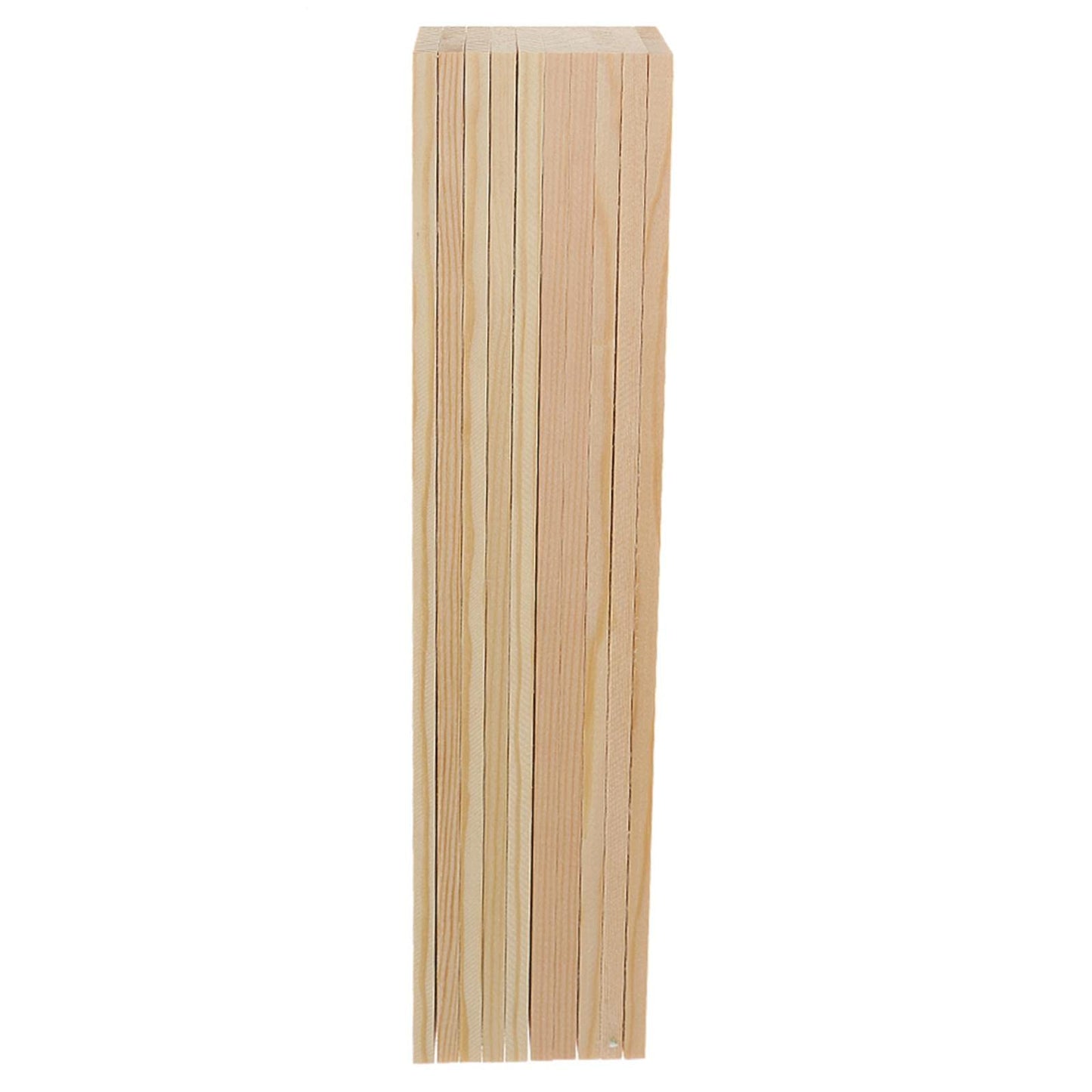 misppro 10 Pieces Blank Natural Pine Wood Rectangle Boards Panels Wooden Pieces for Art Crafts - 30cm