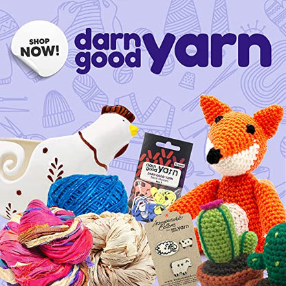 Darn Good Yarn - Crochet kit for Beginners to Intermediate | Cactus DIY Crochet Amigurumi - Crochet Kit Include Pattern, Yarn, Crochet Hook, Stuffing - WoodArtSupply