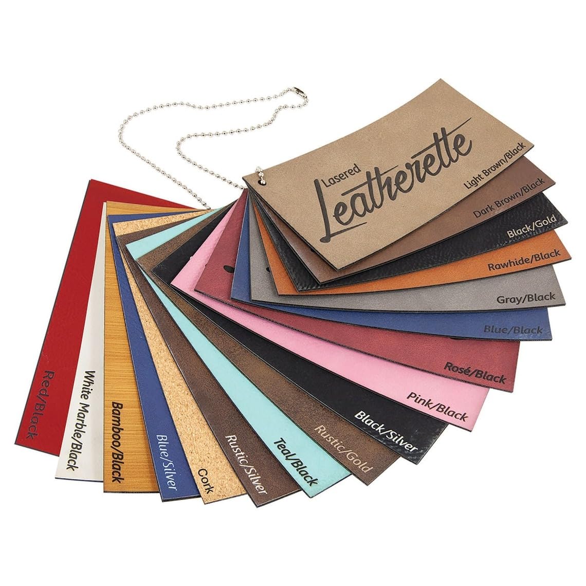 Premium Eco-Friendly Laserable Leatherette Sheets: 12" x 18" with Heat Transfer Adhesive & 12" x 24" Non-Adhesive - Perfect for Precision Engraving Generic