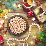 Foraineam 200 Pcs 1 Inch / 25mm Wood Beads Round Wooden Spacer Beads Unfinished Natural Wood Loose Beads Foraineam