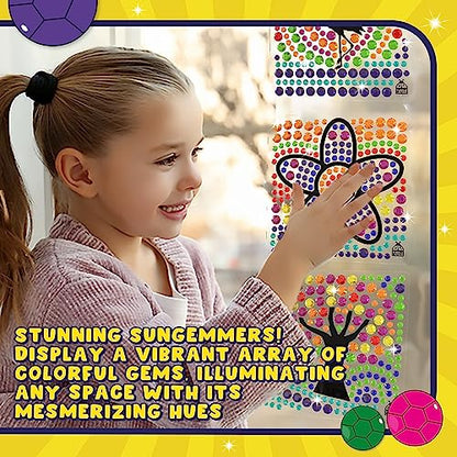 SUNGEMMERS Diamond Window Art Craft Kits for Kids 8-12 - Fun for Girls Ages 8-12, Spring Crafts for Kids Ages 8-12 - Great 6 7 8 9 10 Year Old Girl