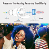 Hearprotek High Fidelity Concert Ear Plugs, Noise Reduction Music Earplugs, Hearing Protection for Musicians, Festival, DJ’s, Nightclub, Concerts, Hearprotek
