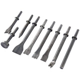 8MILELAKE Pneumatic Chisel Set 9pcs Air Hammer Punch Chipping Bits Tool 8MILELAKE
