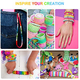 KAMJUNTAR Lanyard String,15 Rolls Gimp String Plastic Lacing Cord Plastic String Lanyard Kit for Friendship Bracelets Jewelry Making DIY Craft KAMJUNTAR