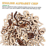 FOYTOKI 100pcs Wood Chips Child Letter Manual Wood Blanks Wooden Cutouts Accessories Wood Embellishments Accessories Decorations Paper Cut Wood FOYTOKI