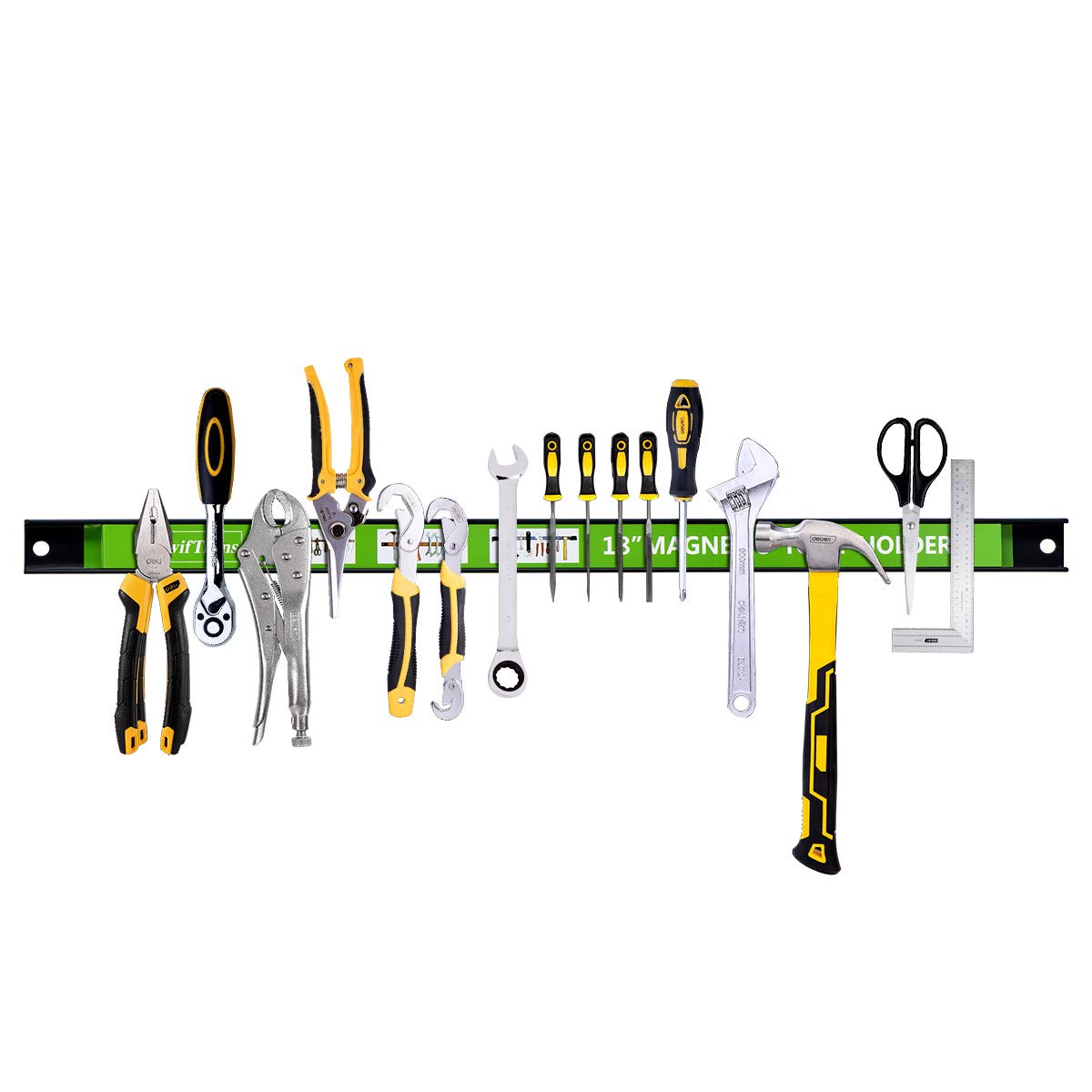 swiftrans Magnetic Tool Holder 18 Inch 8 Pack Heavy Duty Magnet Tool Bar Strip Rack Wall Mount Green¡­ swiftrans