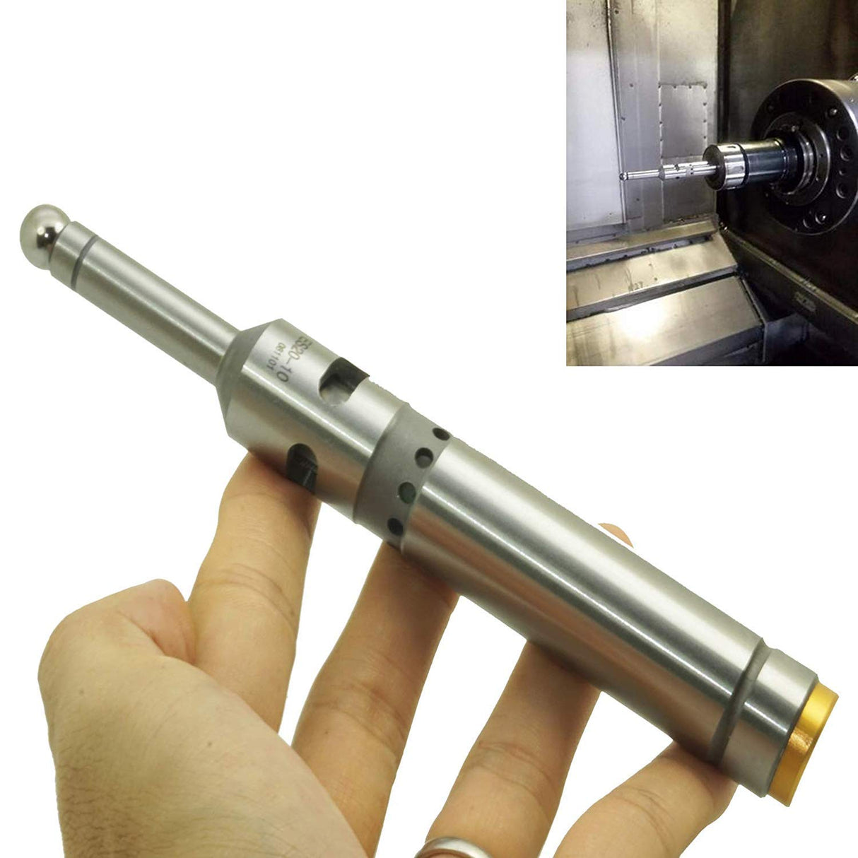 Edge/Center Finder, 3/8" Diameter Probe - With Led Beep Touch Point Sensor Precision Locate for milling machine to find the workpiece edge CNC Lathe Pmsanzay