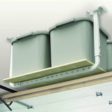HyLoft 80842-10 33 in. x 34 in. Adjustable Garage Ceiling Mount Storage Rack Kit, Garage Overhead Storage Bracket, White HyLoft