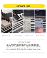 Fullhold 4" Mini Table Saw 60w Hobby Miter Saw For Crafts Model Making To Cut Copper, Aluminum,Stone, Wood, Glass And Plastic（LxWxH :190MM(7.5") x FULLHOLD