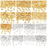 OLYCRAFT 2380pcs Ocean Themed Resin Filler Alloy Epoxy Resin Supplies UV Resin Filling Accessories for Resin Jewelry Making Sliver & Gold- 7 Shapes OLYCRAFT